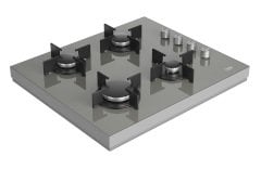 Beko BSTOC 828 G Set Üstü Gazlı Ocak 60 cm Gri Cam Yüzey