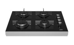 Beko BSTOC 826 S Set Üstü Gazlı Ocak 60 cm Siyah Cam Yüzey