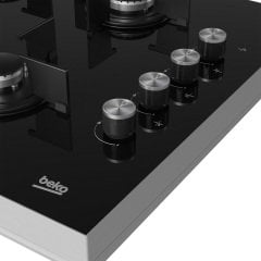 Beko BSTOC 826 S Set Üstü Gazlı Ocak 60 cm Siyah Cam Yüzey