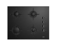 Beko BOCD T 6510 ES Gazlı Ocak Siyah Cam Yüzey