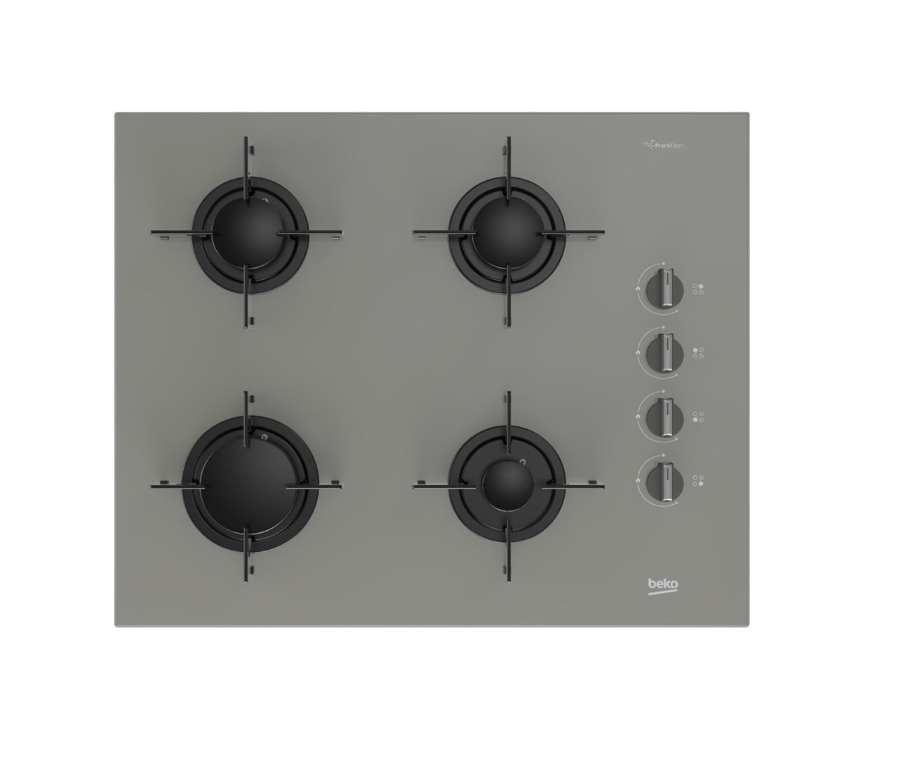 Beko BOCD T 6510 EG Gazlı Ocak Gri Cam Yüzey