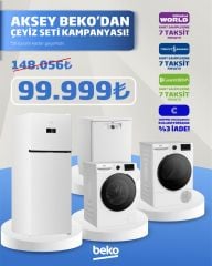 Beko 970475 EB Buzdolabı BM 4144 4 Programlı Bulaşık Makinesi CMX 10120 10 Kg 1200 Devir Çamaşır Makinesi  KMX 1001 10 Kg Çamaşır Kurutma Makinesi