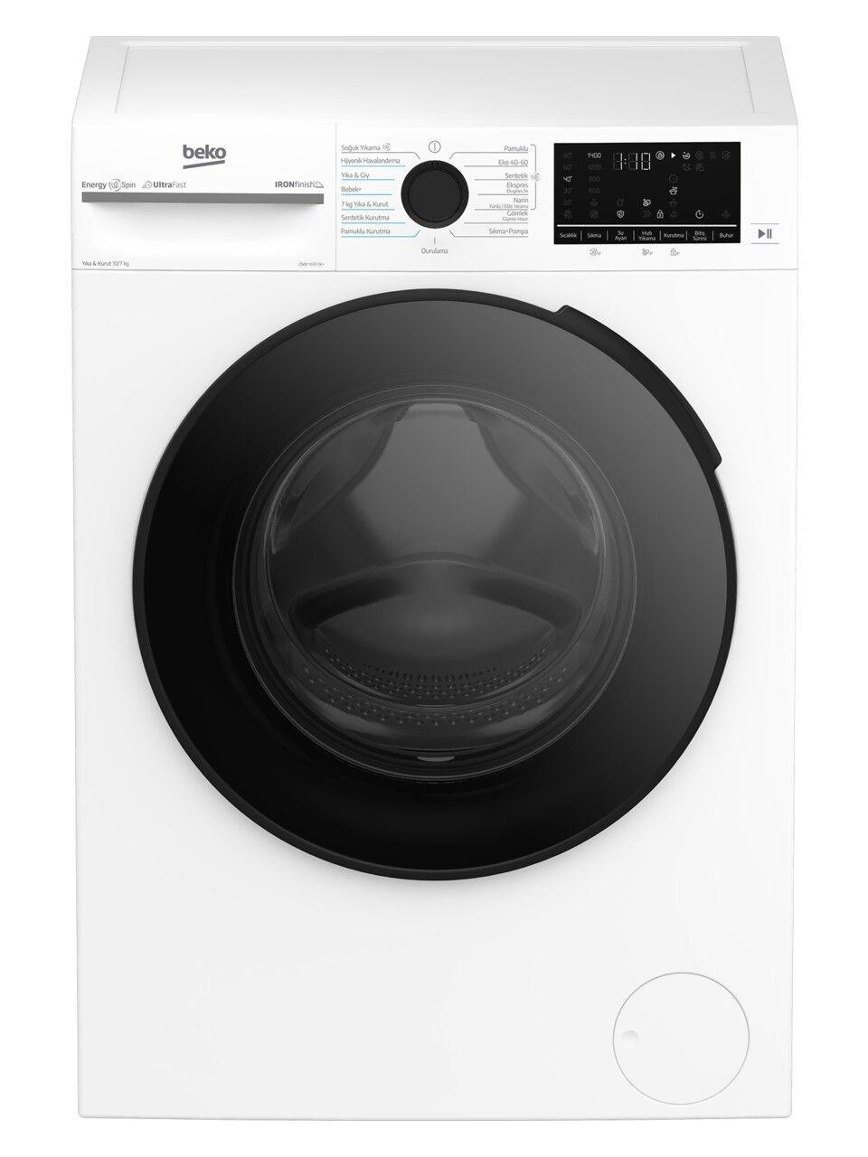 BEKO CMX 1070 YK I 1200 Devir 10 kg / 7 kg Kurutmalı Çamaşır Makinesi
